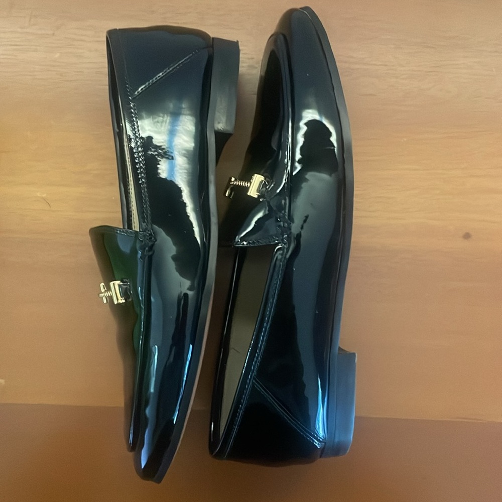 Sam Edelman Black Patent Leather Loafers - worn once